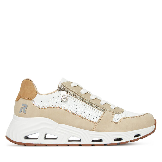Sneakersy Rieker N5204-80 Biały - kobiece