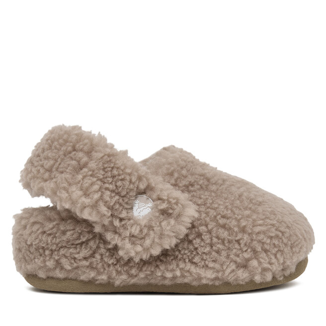 Kapcie Crocs Toddler Classic Cozzzy Slipper 210857 Beżowy - dziewczęce