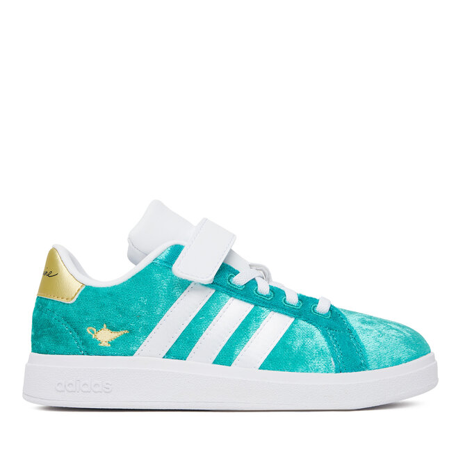 Sneakersy adidas Disney Jasmine Grand Court 2.0 JR4919 Turkusowy - dziewczęce