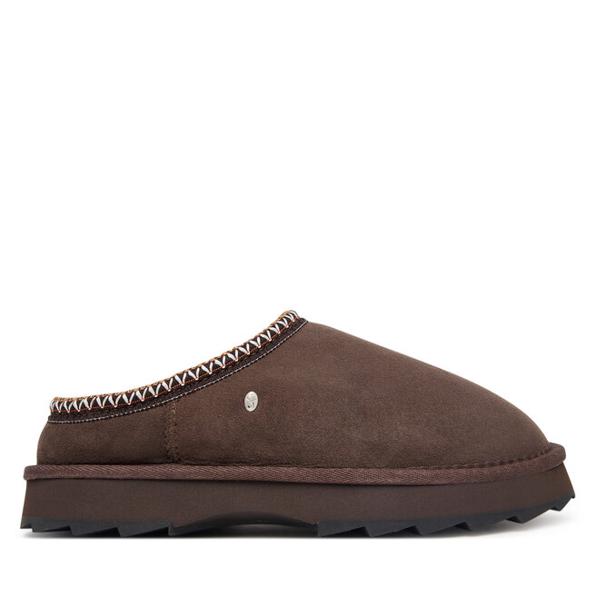 Śniegowce EMU Australia Sharky Scuff W13179 Brązowy ciemny - kobiece