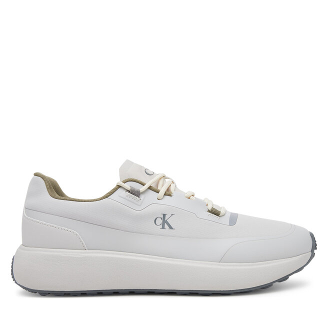 Sneakersy Calvin Klein Jeans Athleisure Runner Tech Ripstop YM0YM01205 Écru - męskie