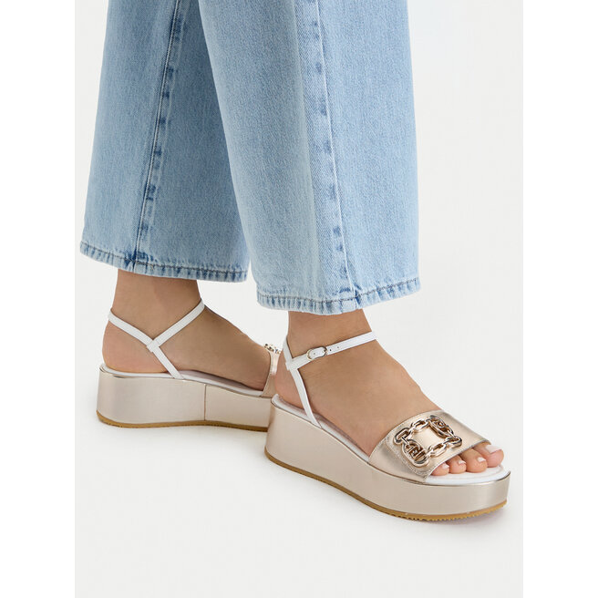 Sandały Liu Jo Flo 01 SA6137 PX026 Złoty - kobiece
