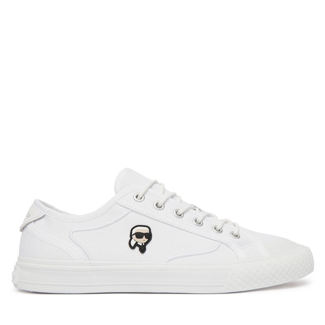 Trampki KARL LAGERFELD Rae Karl NFT KL60331N Biały - kobiece