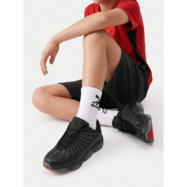 Buty do koszykówki SHAQ EO-NET LOW AQ95089B-BV Czarny - dziecięce