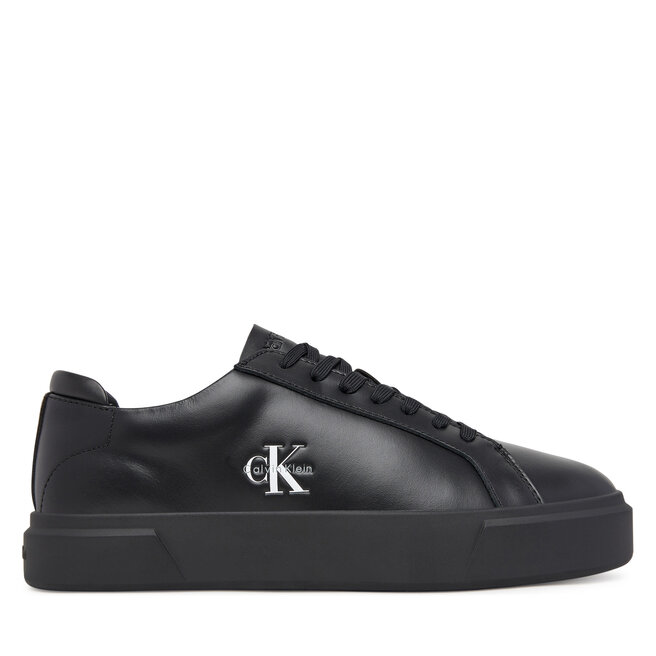 Sneakersy Calvin Klein Basket Cupsole Laceup Lth Ml YM0YM01460 Czarny - męskie