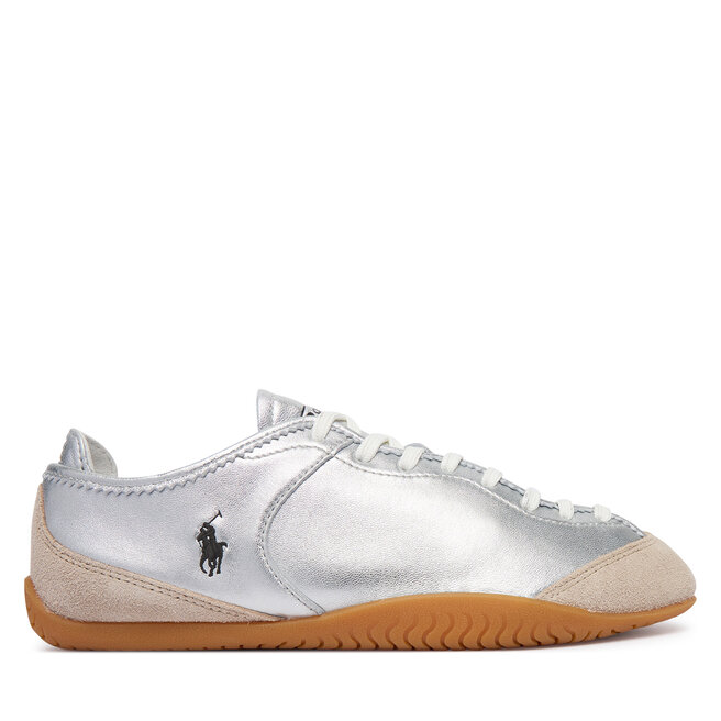 Sneakersy Polo Ralph Lauren Lw Prfl Drv Sk 804P18220001 Srebrny - kobiece