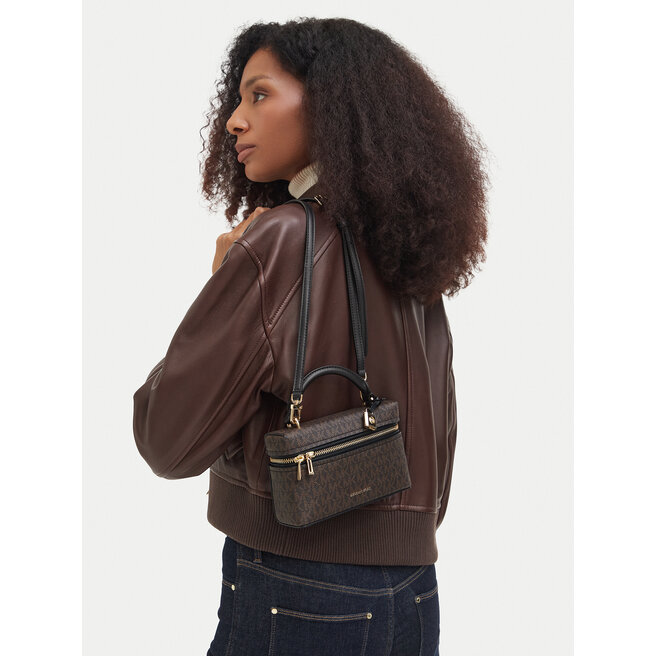 Torebka MICHAEL Michael Kors Jana 32F5GQ1C0B Brązowy ciemny -