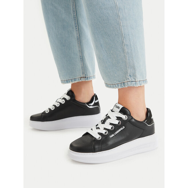 Sneakersy KARL LAGERFELD Kapri KL62536C Czarny - kobiece