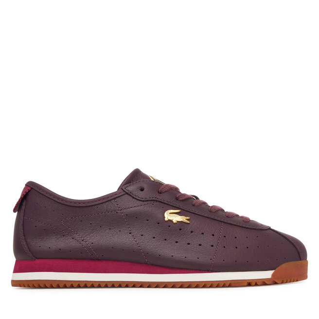 Sneakersy Lacoste Club Low 52SFA0103 Bordowy - kobiece