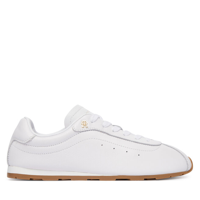 Sneakersy Tommy Hilfiger Th Low Profile Runner FW0FW08951 Biały - kobiece