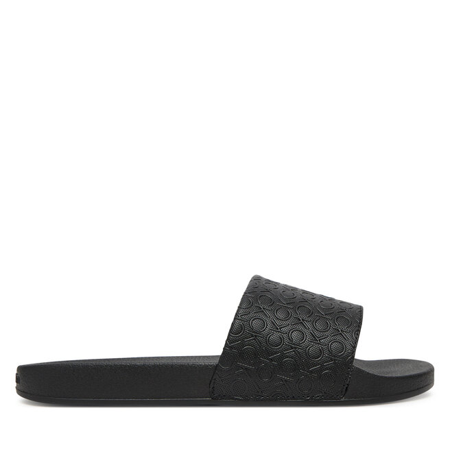 Klapki Calvin Klein Pool Slide Mono HW0HW02541 Czarny -