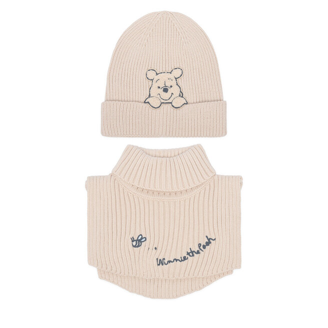 Komplet czapka i komin Winnie The Pooh CEO-ACCCS-AW26-218WTP Beżowy -