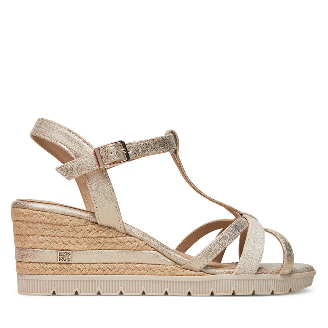 Espadryle s.Oliver 5-28711-44 Złoty - kobiece