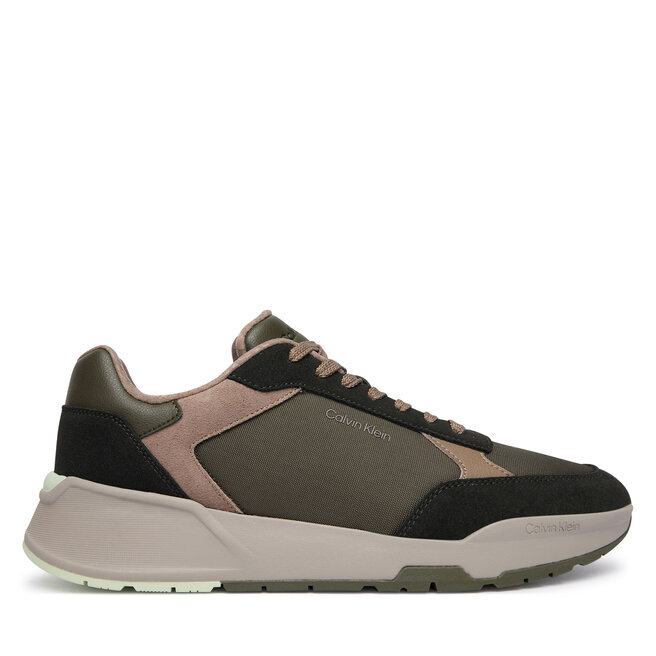 Sneakersy Calvin Klein City Runner Laceup Ny-Su HM0HM02308 Khaki - męskie