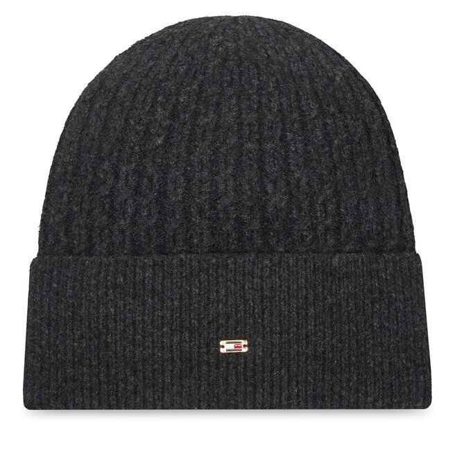 Czapka Tommy Hilfiger Th Cable Enamel Flag AW0AW17776 Czarny -