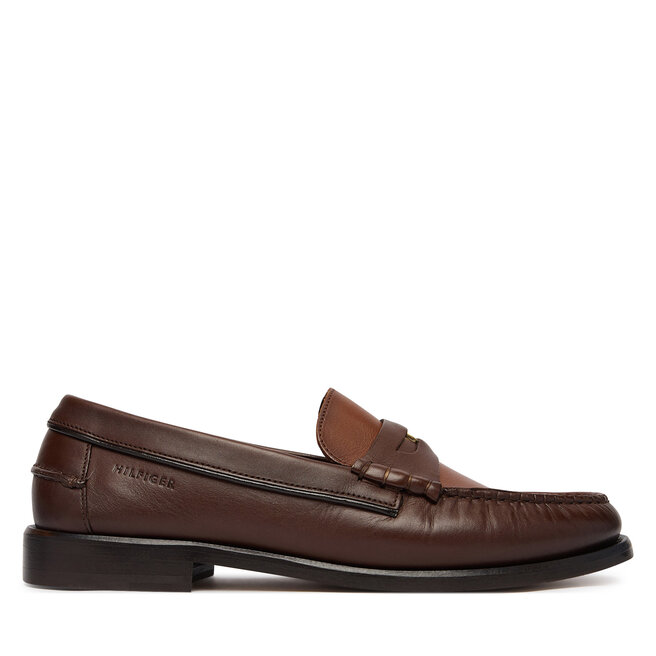 Mokasyny Tommy Hilfiger Penny Crust FM0FM05836 Brązowy -