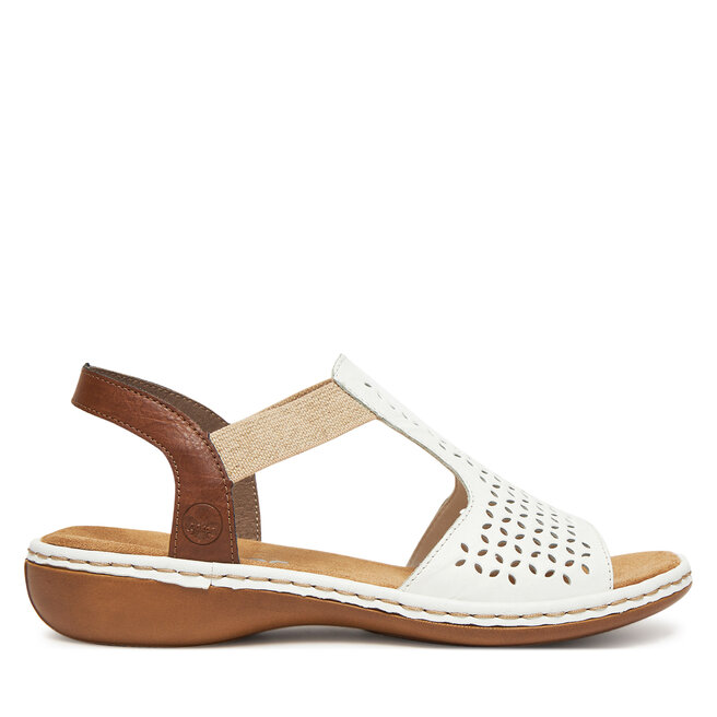 Sandały Rieker 65917-80 Biały - kobiece