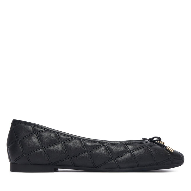 Baleriny Tommy Hilfiger Charm Quilted Ballerina FW0FW09503 Czarny -