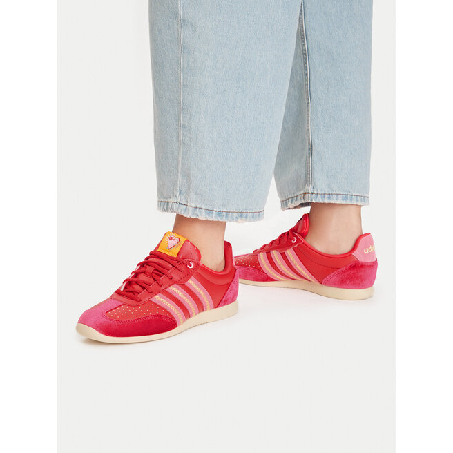 Sneakersy adidas Barreda Lo KI3362 Czerwony - kobiece