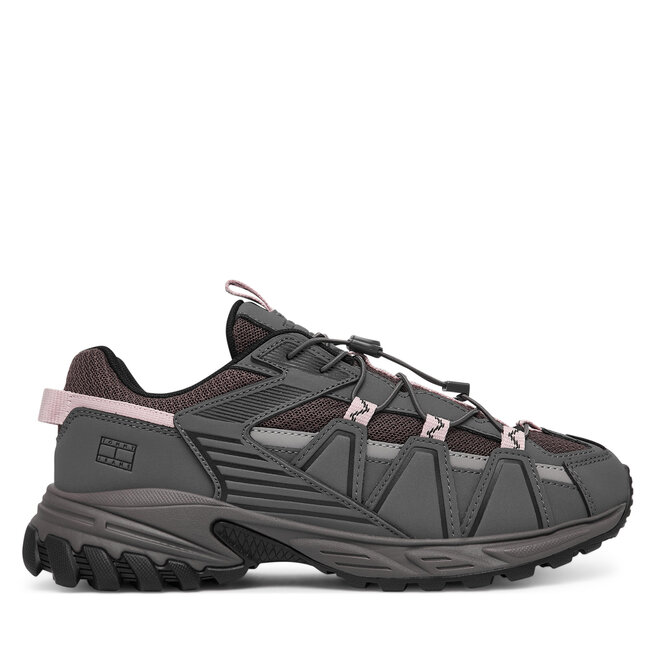 Sneakersy Tommy Jeans Tjw Outdoor Runner EN0EN02926 Szary - kobiece