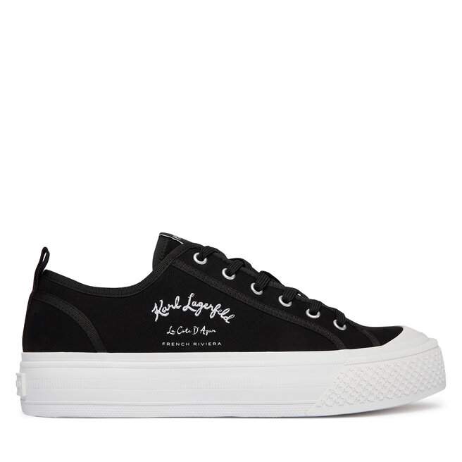Trampki KARL LAGERFELD Kampus Max V KL50523 Czarny - męskie