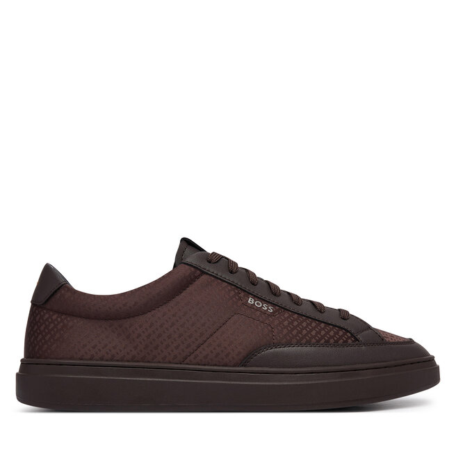 Sneakersy BOSS Kieran 50573558 Brązowy - męskie
