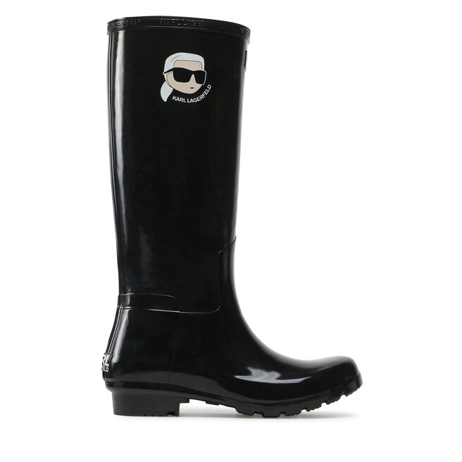 Kalosze KARL LAGERFELD KL47090N Czarny - kobiece