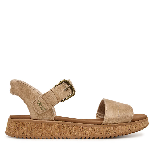 Sandały Skechers Bobs Sun Vibe 114423/NAT Beżowy - kobiece