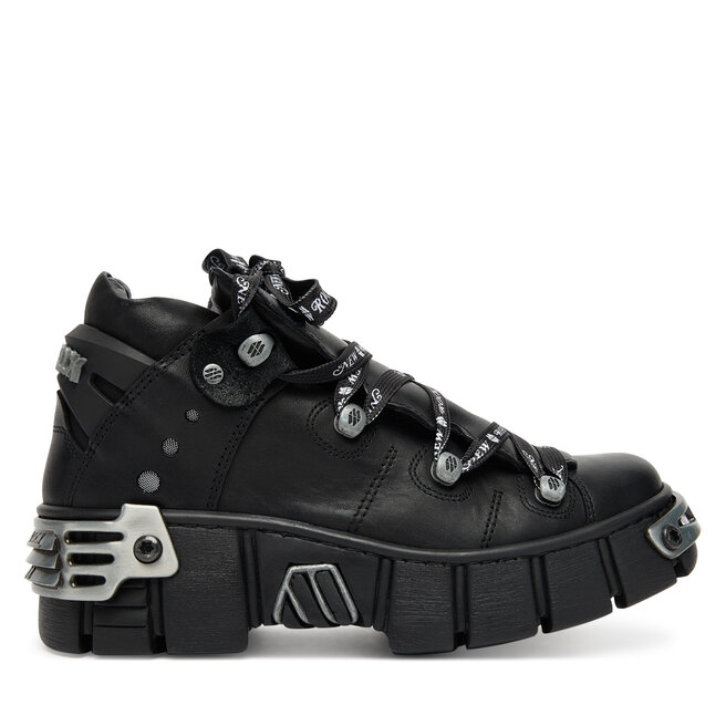 Sneakersy NEW ROCK M-WALL106NSHLACE-C2 Czarny - kobiece