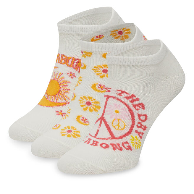 Skarpety krótkie Billabong AS_BILLABONG_04S_SS25 (3-PACK) Biały - kobiece
