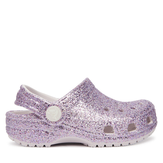 Klapki Crocs Classic Chunky Glitter Clog T 211940 Fioletowy -
