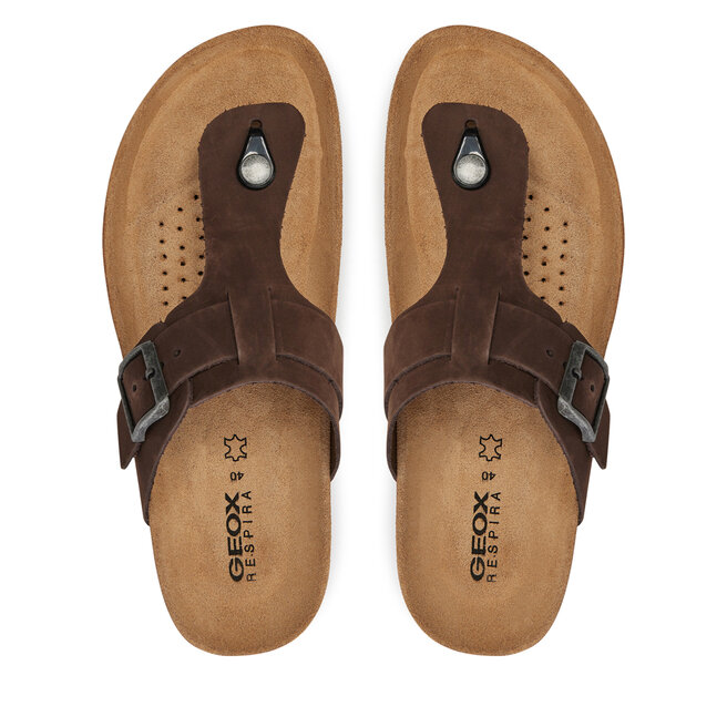 Japonki Geox U Sandal Ghita D U159VD 00032 C6024 Brązowy -