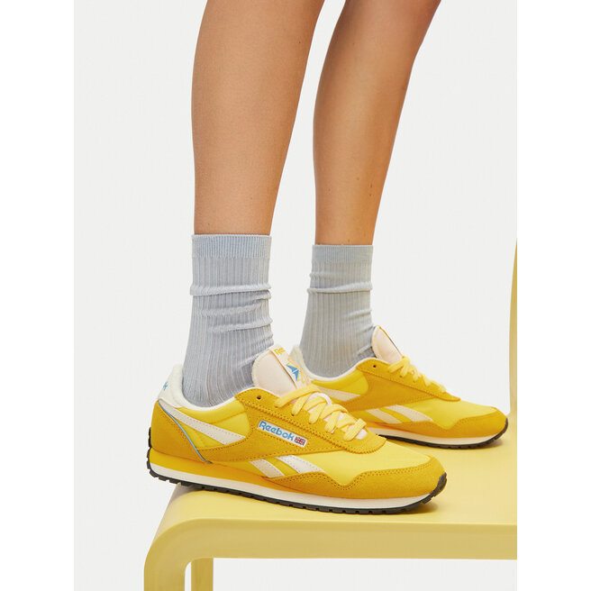 Sneakersy Reebok CLASSIC AZ 100208832 Żółty - kobiece