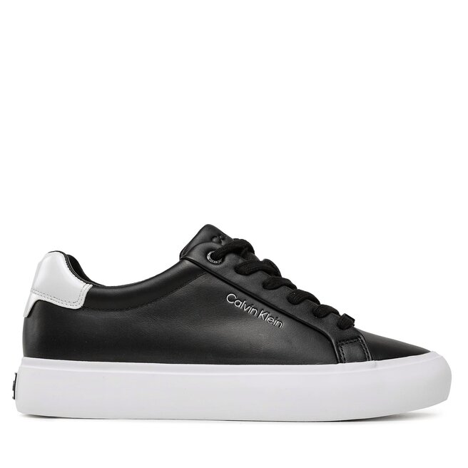 Sneakersy Calvin Klein Vulc Lace Up HW0HW01681 Czarny - kobiece