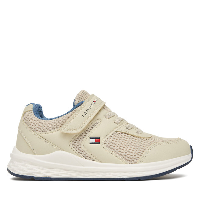 Sneakersy Tommy Hilfiger T3X9-34378-1697 M Beżowy - chłopięce