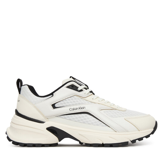Sneakersy Calvin Klein Hike Run Ckstripe Mesh HW0HW03002 Biały - kobiece
