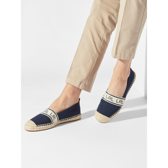 Espadryle Lauren Ralph Lauren Caylee II 802891448001 Granatowy - kobiece