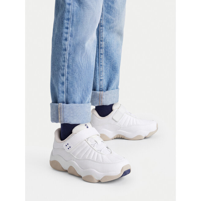 Buty do koszykówki SHAQ EO-NET LOW AQ95089Y-WT Biały - dziecięce