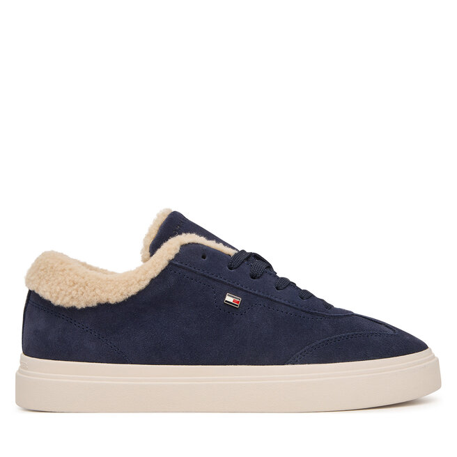 Sneakersy Tommy Hilfiger Th Chic Cupsole Wl FW0FW09597 Granatowy - kobiece