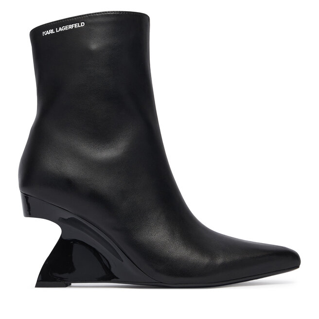 Botki KARL LAGERFELD Waverly KL34645 Czarny - kobiece