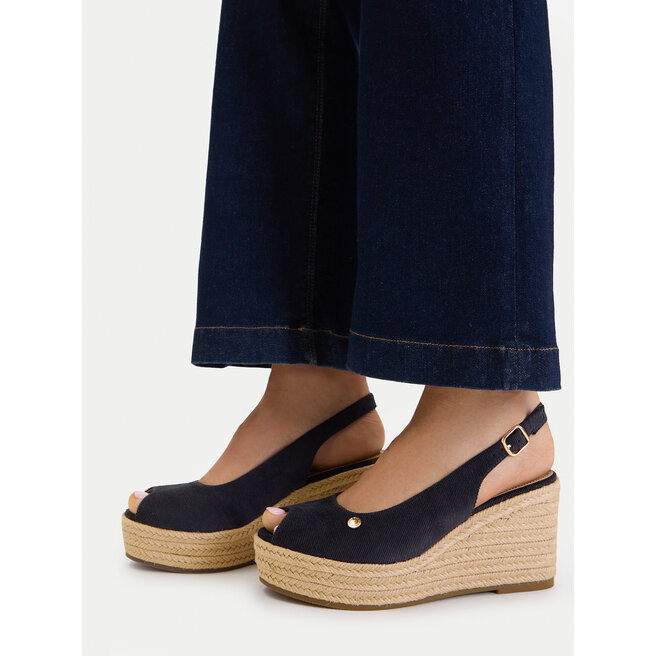 Espadryle Beverly Hills Polo Club EO-R26SS03466 Granatowy - kobiece