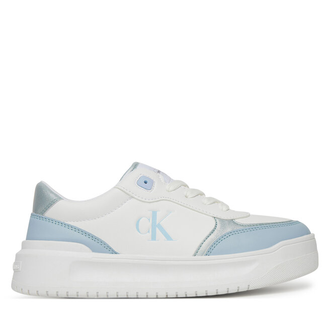 Sneakersy Calvin Klein Jeans Low Cut Lace-Up V3A9-82020-1355 Biały - dziewczęce