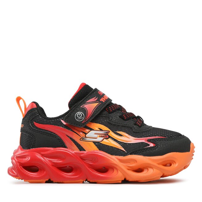 Sneakersy Skechers Heat Flux 400103L/BKRD Czarny - chłopięce