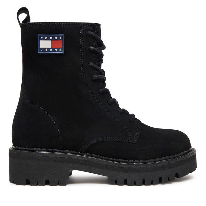 Trzewiki Tommy Jeans Urban EN0EN02630 Czarny - kobiece