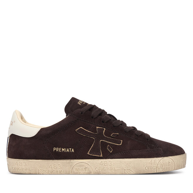 Sneakersy Premiata Stevend Var 7897 Brązowy ciemny - kobiece