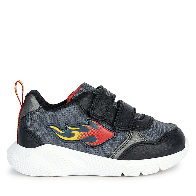 Sneakersy Geox B Sprintye Boy B354UC 0FU54 C0048 M Czarny - chłopięce