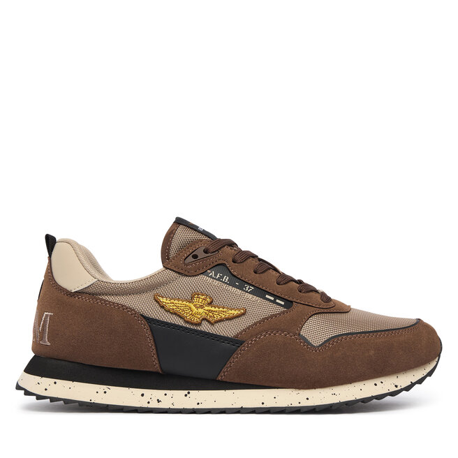 Sneakersy Aeronautica Militare 262SC0288UCT03545 Brązowy - męskie