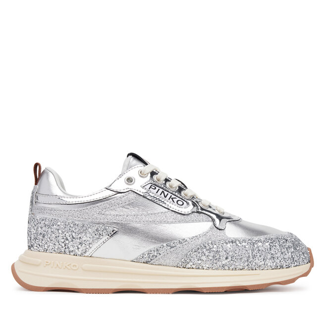 Sneakersy PINKO Zoe 03 SS0091T033 Srebrny - kobiece