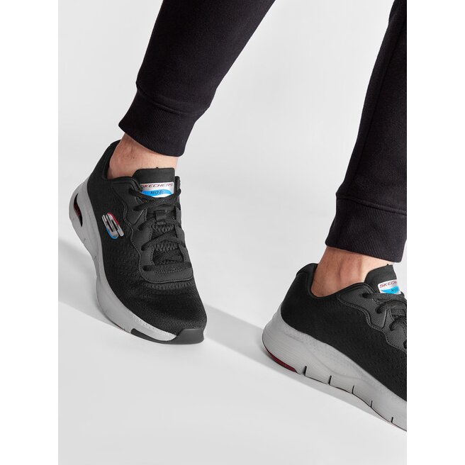 Sneakersy Skechers Infinity Cool 232303/BLK Czarny - męskie
