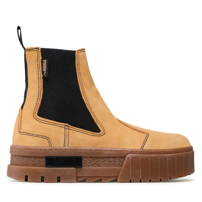 Sztyblety Puma Mayze Chelsea Suede Wn's 382829 04 Beżowy - kobiece